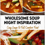 Bowl of Instant Pot Chicken Tortilla Soup With Potatoes and Salsa topped with fresh garnishes and tortilla strips.